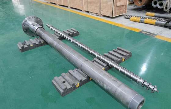 Одношрубная экструдерная винтовая бочка с диаметром винта 20-200 мм HV900-1100 Твердость бочки и нитридная обработка поверхности